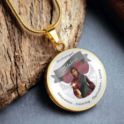 Archangel Metatron - Affirmation Necklace For Clearing, Education, Motivation & Unity - More Than CharmsMore Than Charms