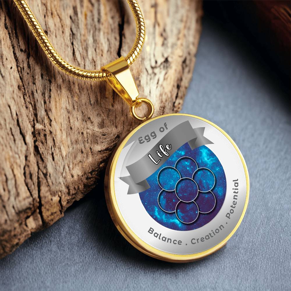 Egg of Life - Creation Potential Balance - Affirmation Necklace - More Than CharmsMore Than Charms