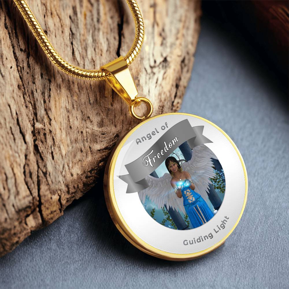 Freedom - Guardian Angel Affirmation Necklace - More Than CharmsMore Than Charms