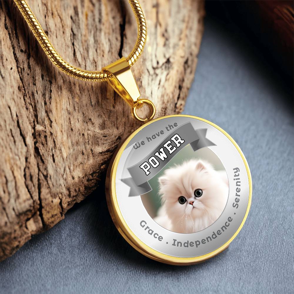 Persian - Cat Power Animal Affirmation Necklace - More Than CharmsMore Than Charms