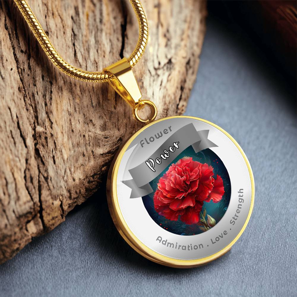 Carnation - Affirmation Necklace - More Than CharmsMore Than Charms