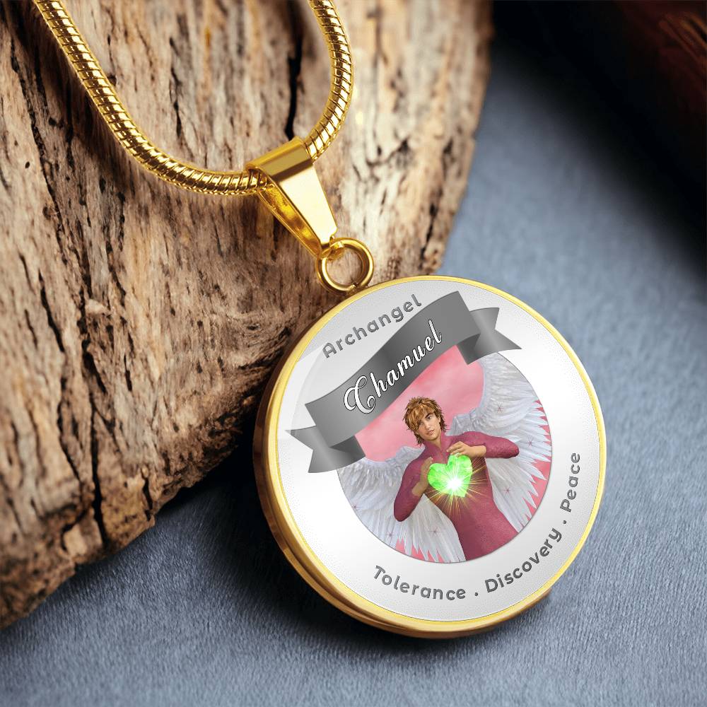 Archangel Chamuel - Affirmation Necklace For Tolerance, Discovery & Peace - More Than CharmsMore Than Charms