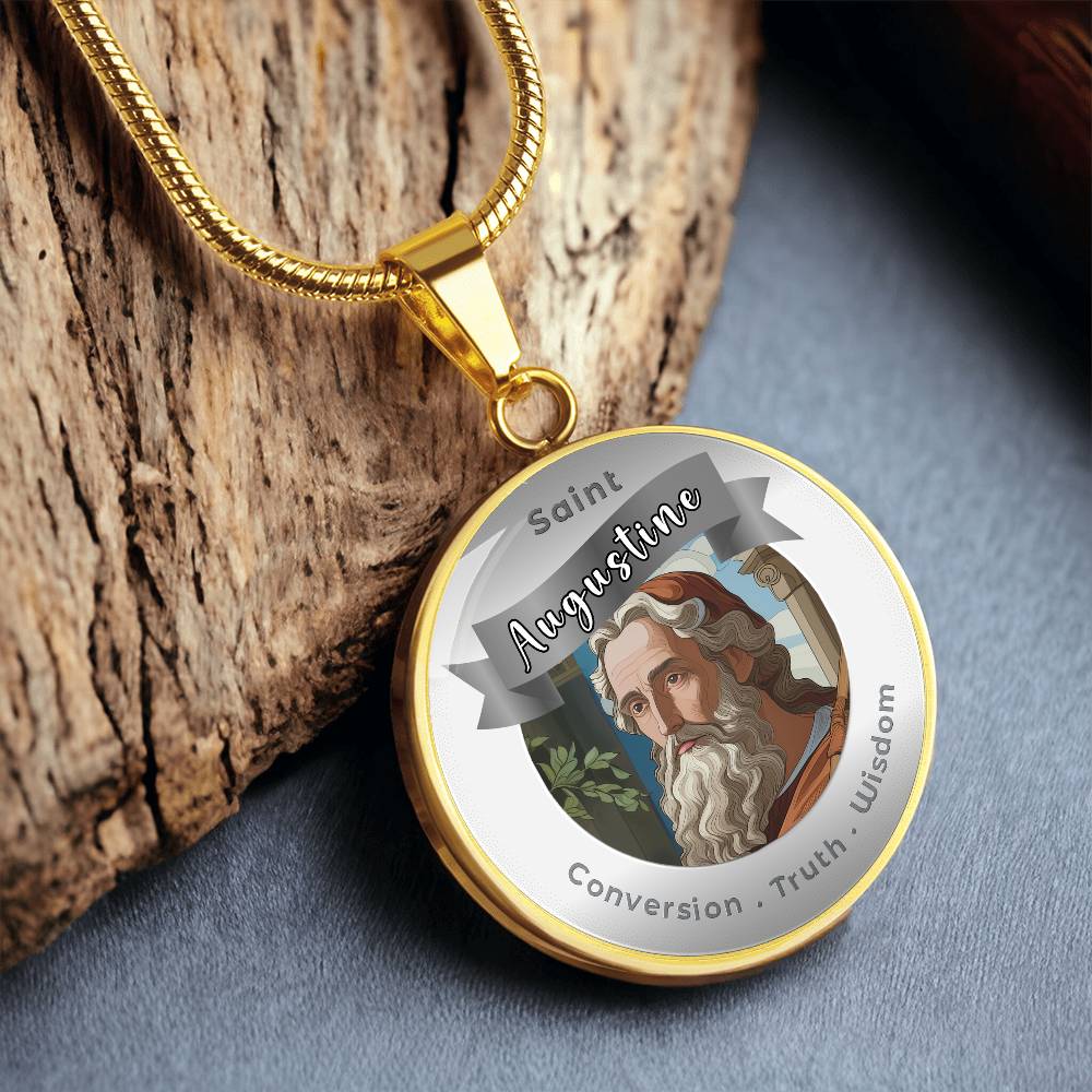 Saint Augustine - Affirmation Necklace - More Than CharmsMore Than Charms