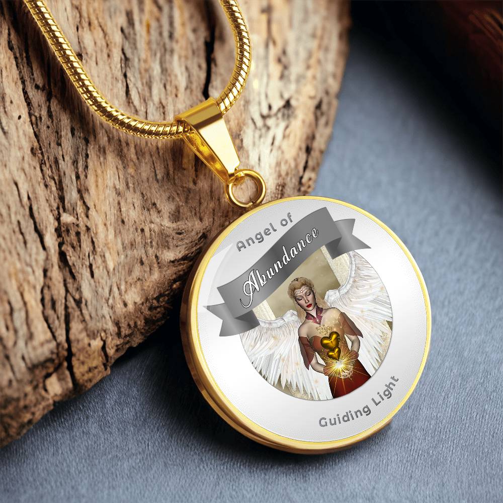 Abundance - Guardian Angel Affirmation Necklace - More Than CharmsMore Than Charms