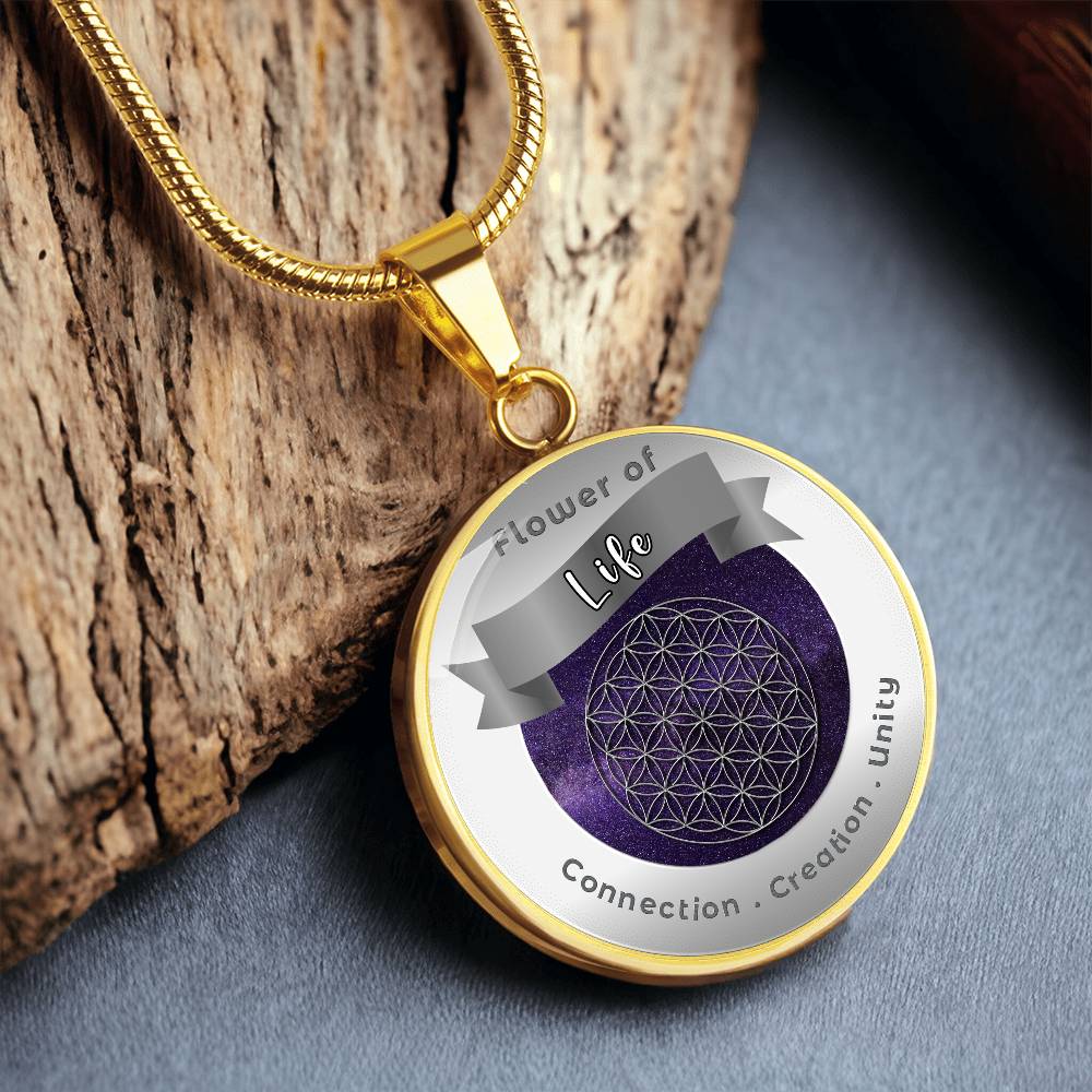 Flower of Life - Unity Creation Connection - Affirmation Necklace - More Than CharmsMore Than Charms