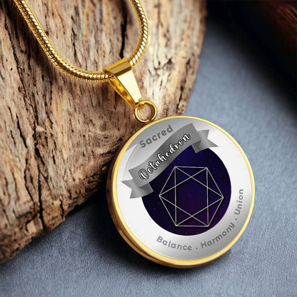 Octahedron - Balance Harmony Union - Affirmation Necklace - More Than CharmsMore Than Charms