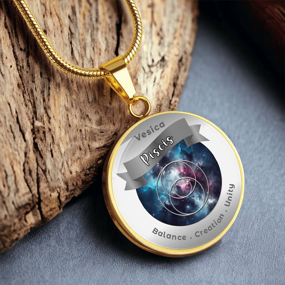 Vescica Piscis - Unity Creation Balance - Affirmation Necklace - More Than CharmsMore Than Charms