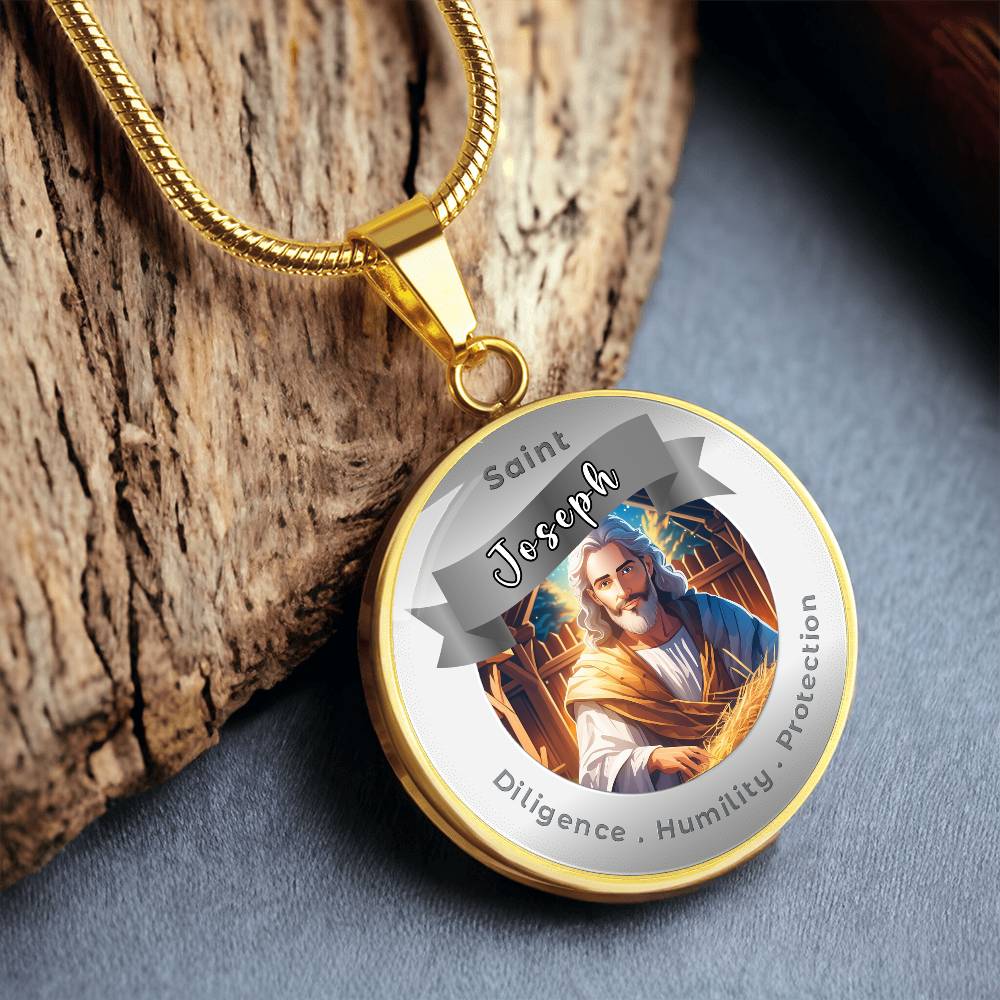 Saint Joseph - Affirmation Necklace - More Than CharmsMore Than Charms