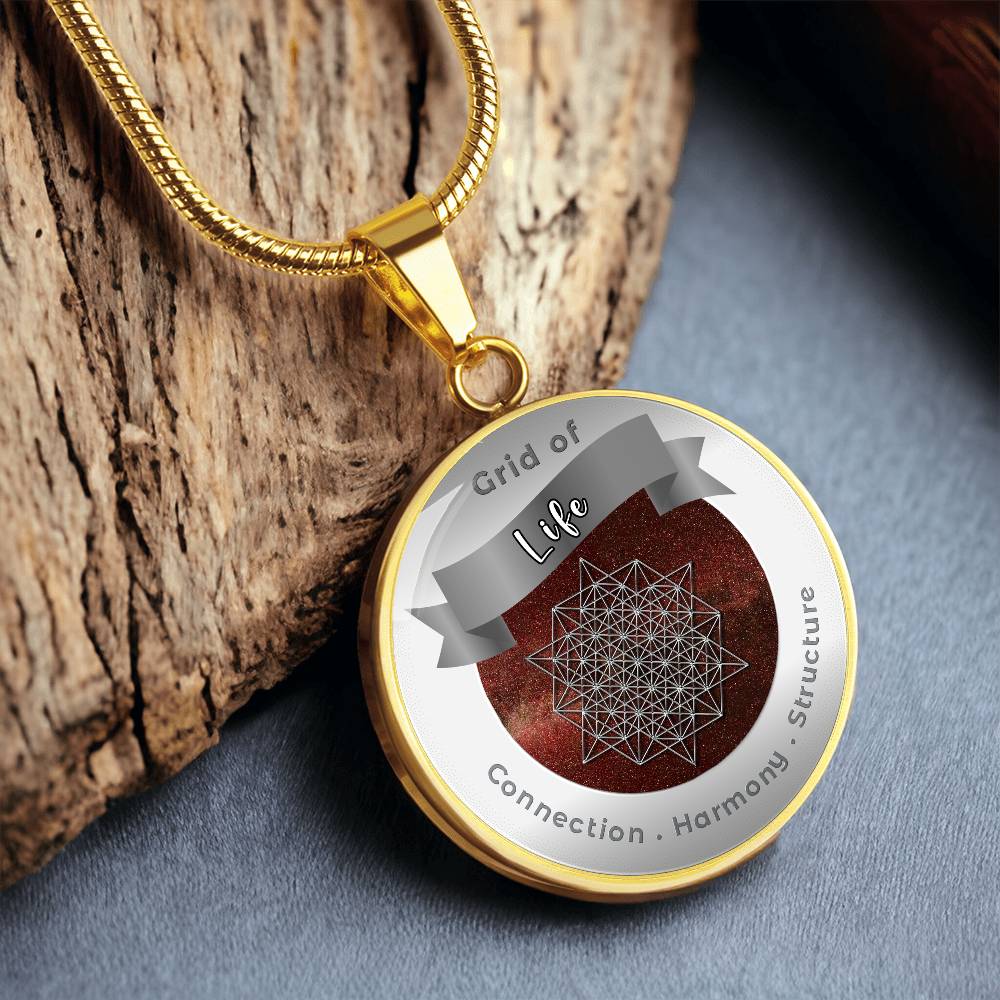 Grid of Life - Harmony Connection Structure - Affirmation Necklace - More Than CharmsMore Than Charms