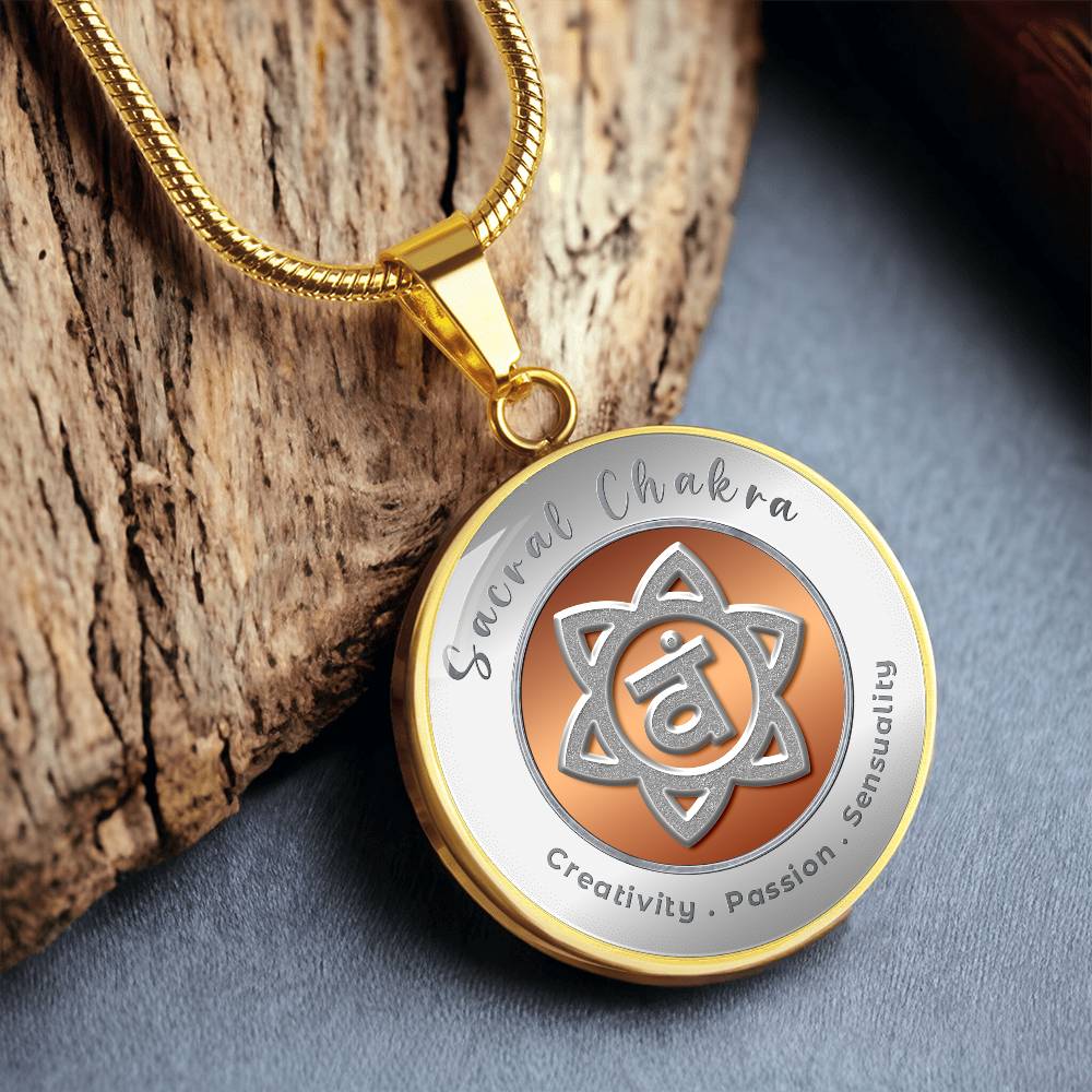 Sacral Chakra - Creativity Passion Sensuality - Affirmation Necklace - More Than CharmsMore Than Charms