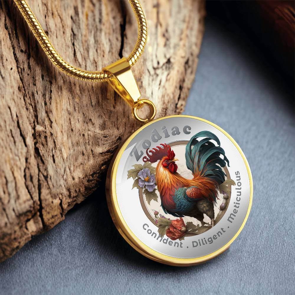 Rooster- Chinese Zodiac - Affirmation Necklace - More Than CharmsMore Than Charms