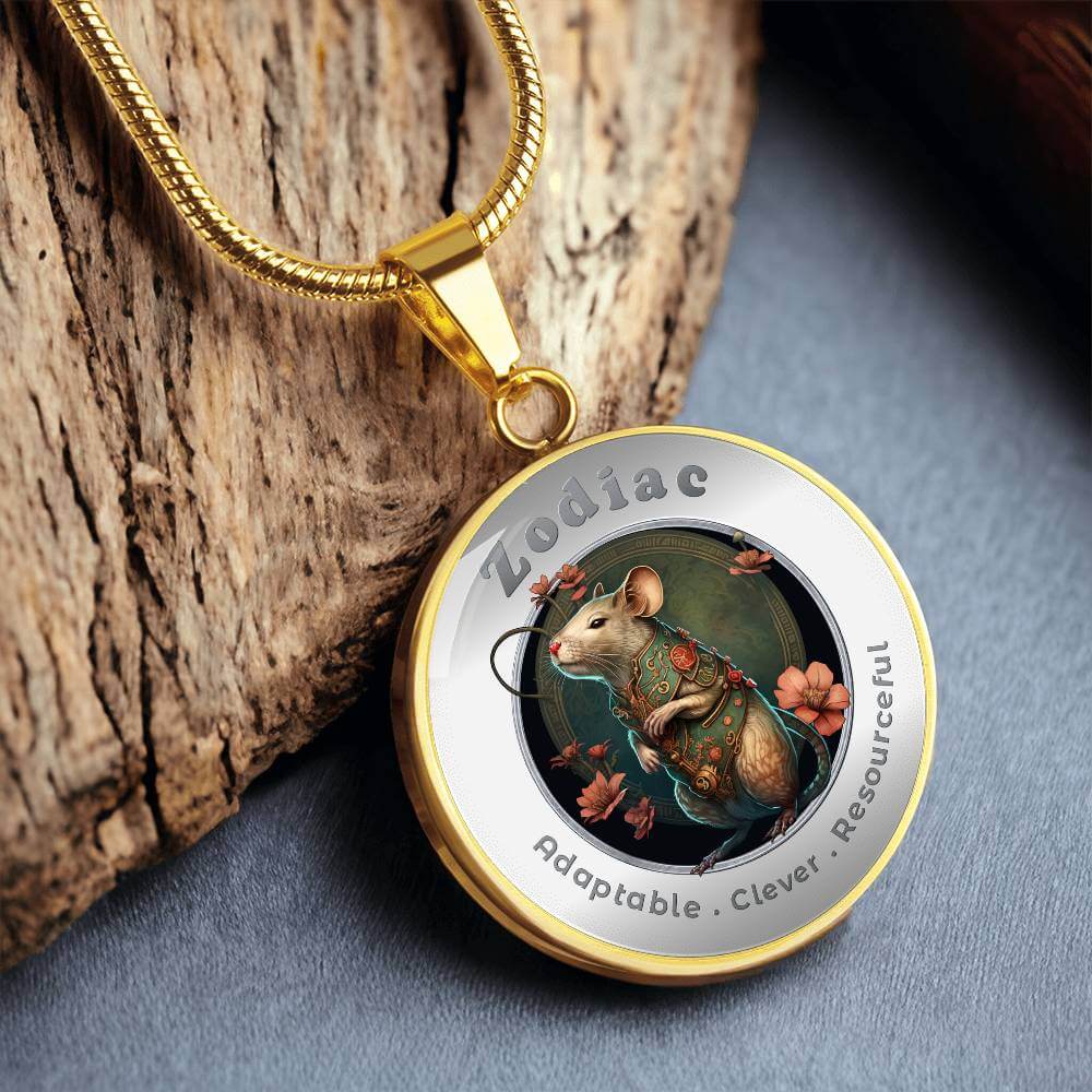 Rat - Chinese Zodiac - Affirmation Necklace - More Than CharmsMore Than Charms