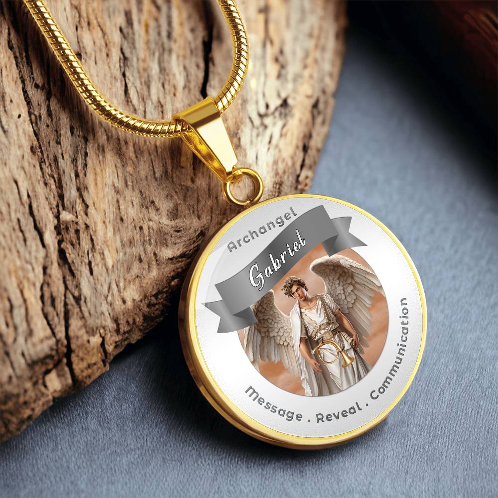 Archangel Gabriel - Affirmation Necklace For Messages, Revelation & Communication - More Than CharmsMore Than Charms