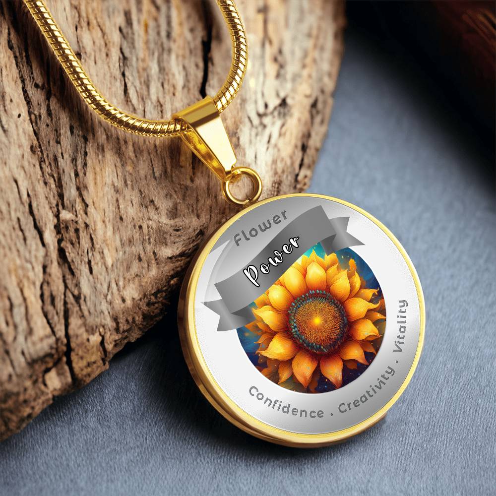 Sunflower - Affirmation Necklace - More Than CharmsMore Than Charms