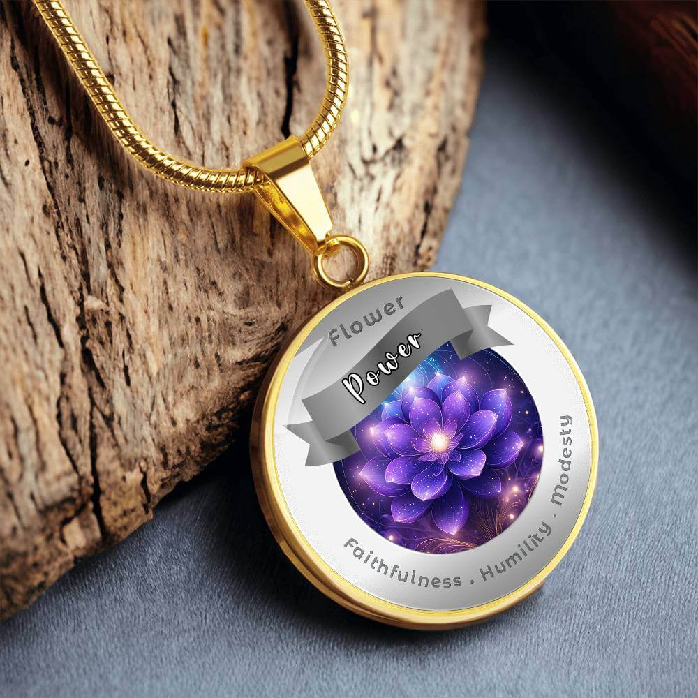 Violet - Affirmation Necklace - More Than CharmsMore Than Charms