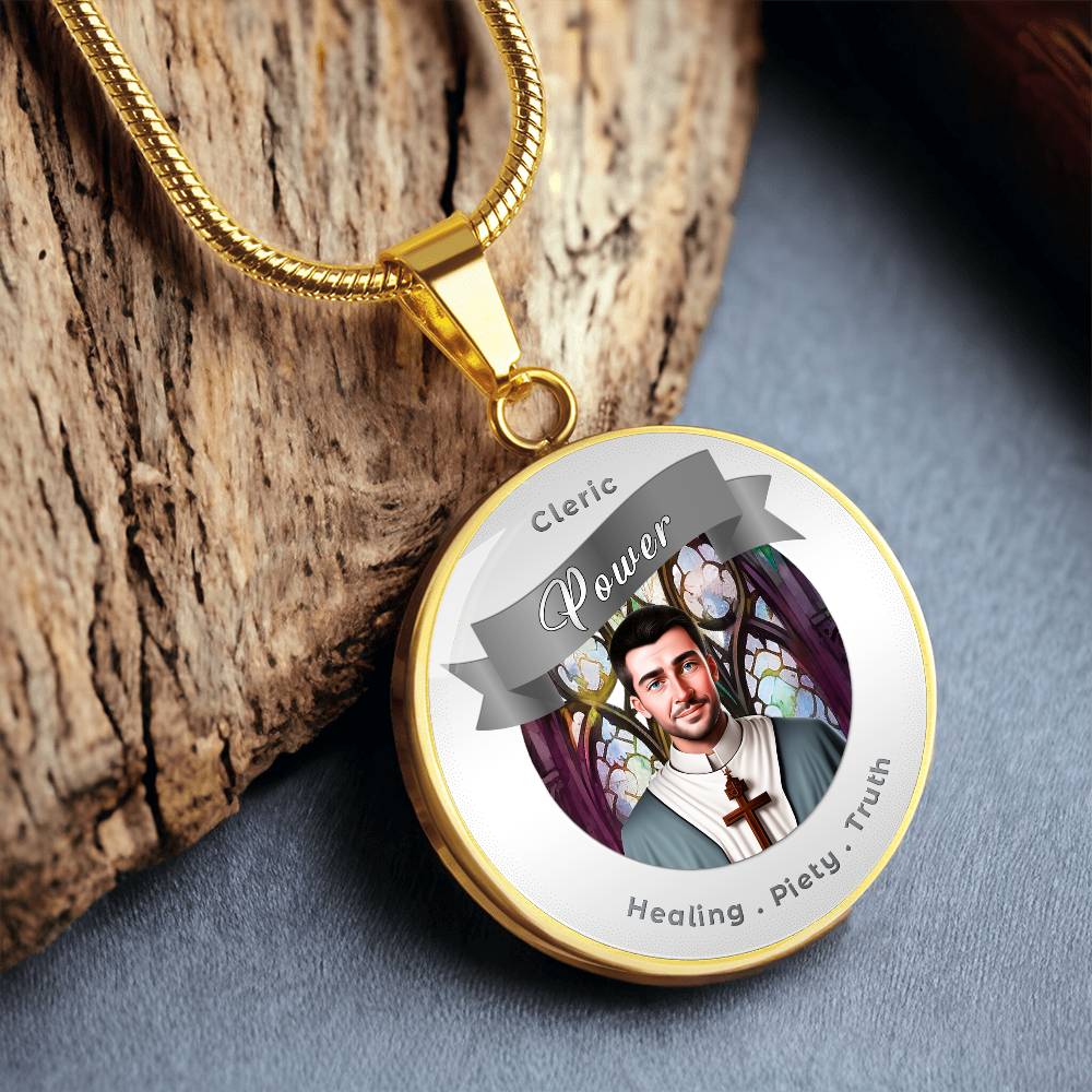 Cleric - RPG Fantasy Affirmation Necklace - More Than CharmsMore Than Charms
