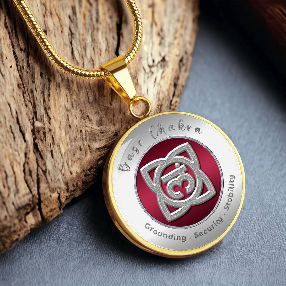 Base Chakra - Stability Grounding Security - Affirmation Necklace - More Than CharmsMore Than Charms