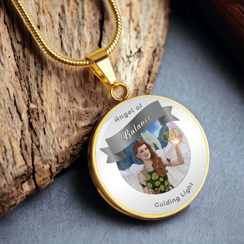 Balance - Guardian Angel Affirmation Necklace - More Than CharmsMore Than Charms