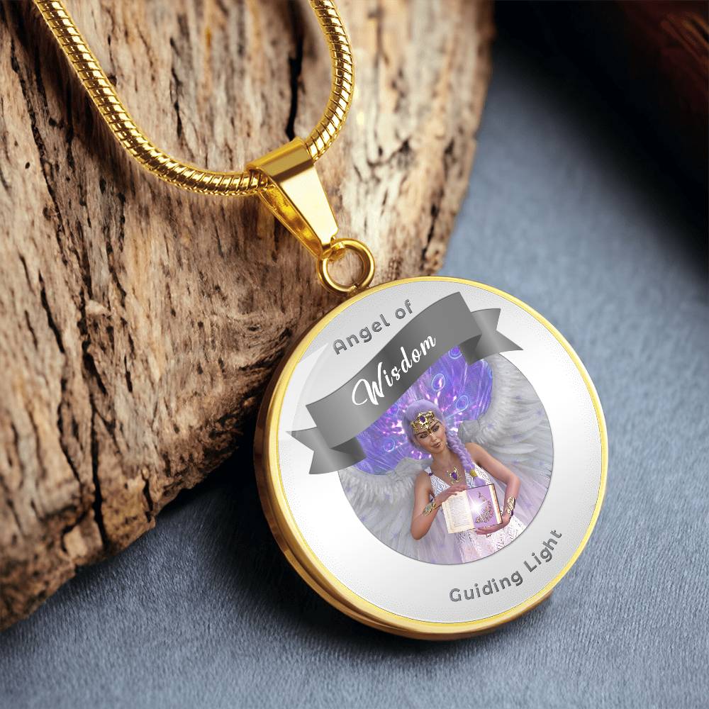 Wisdom - Guardian Angel Affirmation Necklace - More Than CharmsMore Than Charms