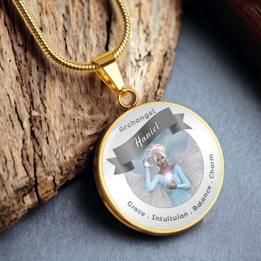 Archangel Haniel - Affirmation Necklace For Balance, Charm, Grace & Intuition - More Than CharmsMore Than Charms