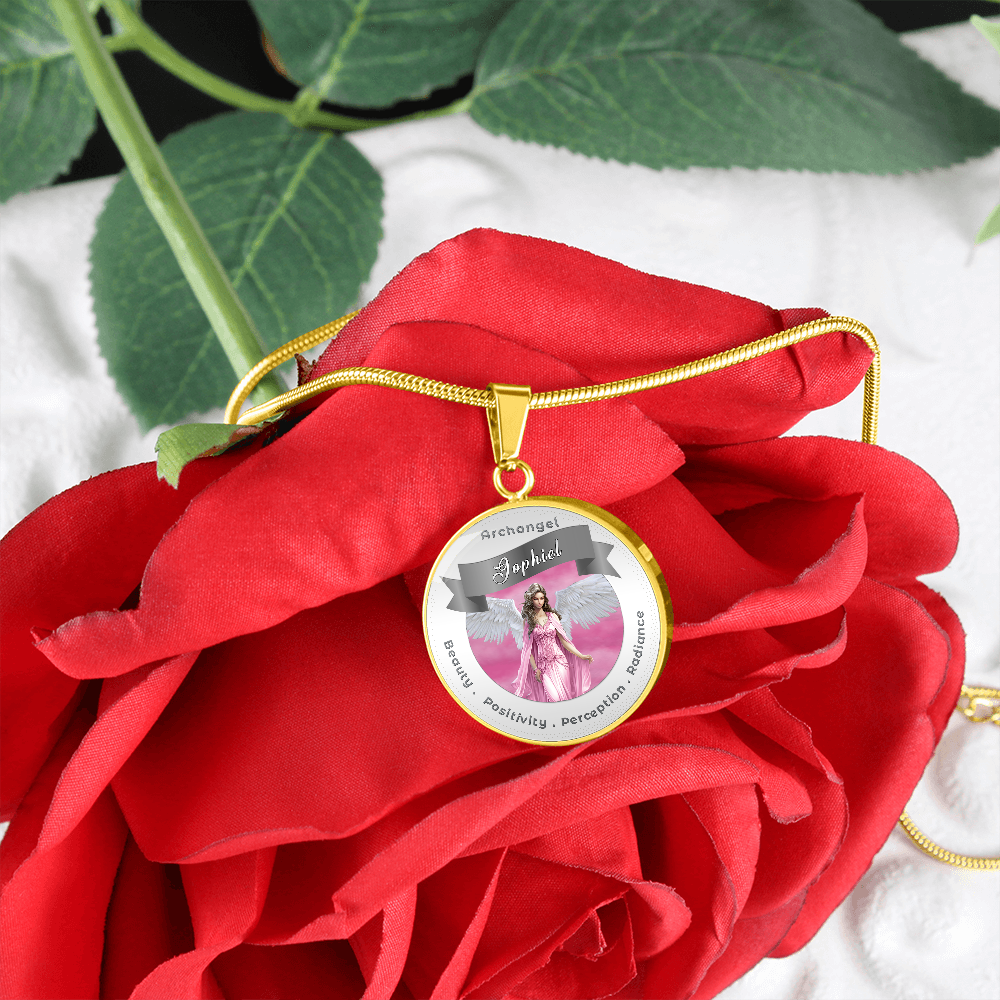 Archangel Jophiel - Affirmation Necklace For Beauty, Positivity, Perception & Radiance - More Than CharmsMore Than Charms