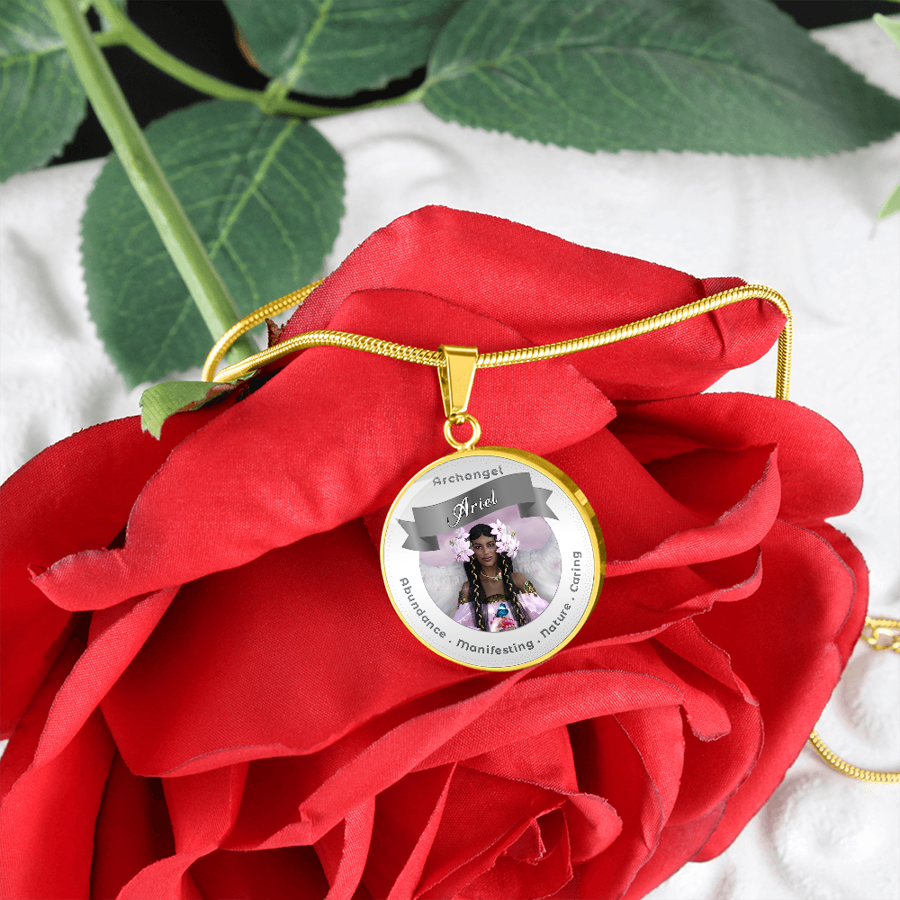 Archangel Ariel 2 - Affirmation Necklace For Abundance, Manifesting, Nature & Caring - More Than CharmsMore Than Charms