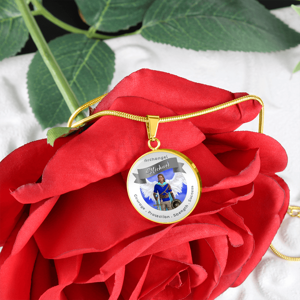 Archangel Michael - Affirmation Necklace For Courage, Protection, Strength & Success - More Than CharmsMore Than Charms