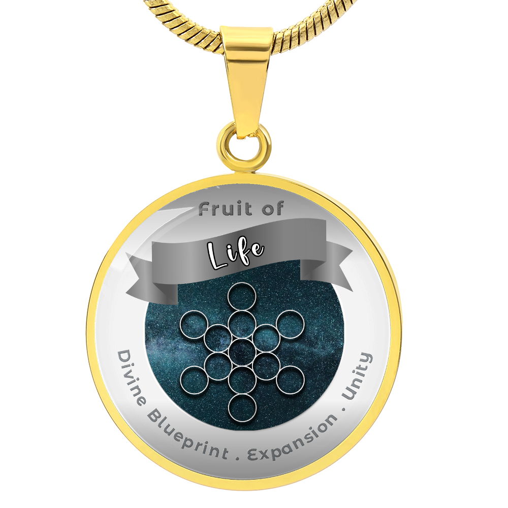 Fruit of Life - Expansion Unity Divine Blueprint - Affirmation Necklace - More Than CharmsMore Than Charms