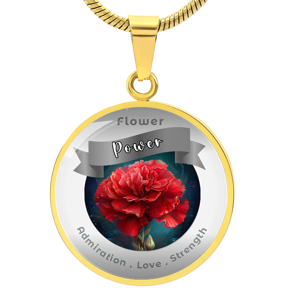 Carnation - Affirmation Necklace - More Than CharmsMore Than Charms