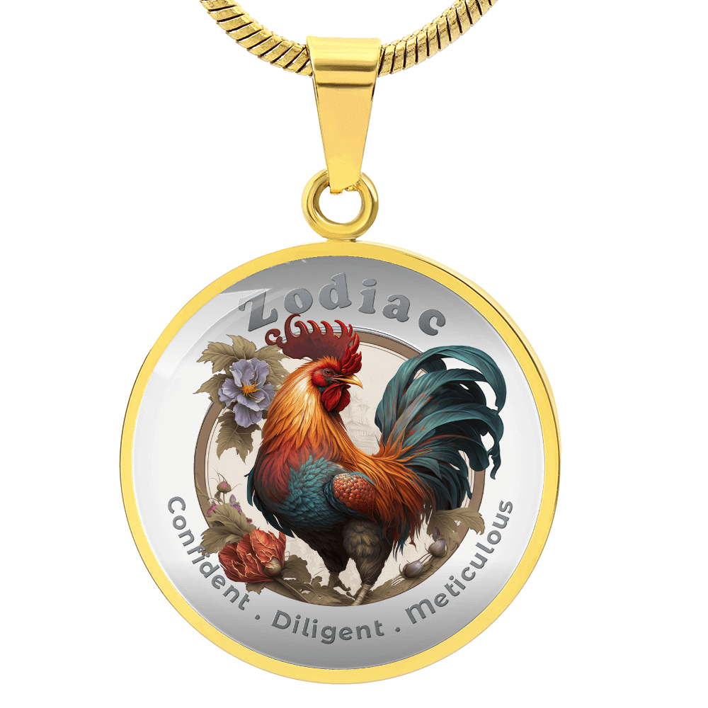 Rooster- Chinese Zodiac - Affirmation Necklace - More Than CharmsMore Than Charms
