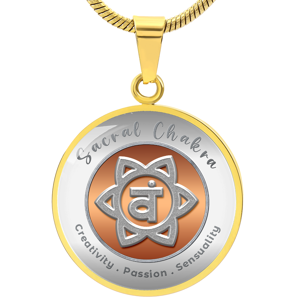 Sacral Chakra - Creativity Passion Sensuality - Affirmation Necklace - More Than CharmsMore Than Charms