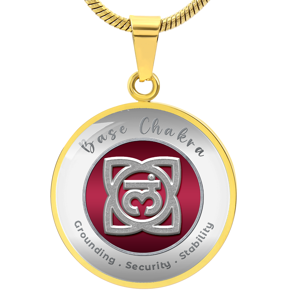 Base Chakra - Stability Grounding Security - Affirmation Necklace - More Than CharmsMore Than Charms
