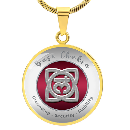 Base Chakra - Stability Grounding Security - Affirmation Necklace - More Than CharmsMore Than Charms