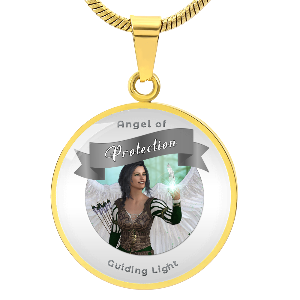 Protection - Guardian Angel Affirmation Necklace - More Than CharmsMore Than Charms