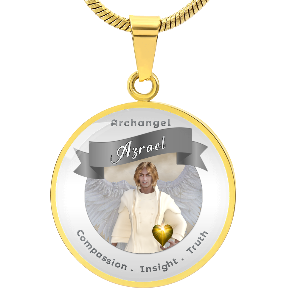 Archangel Azrael - Affirmation Necklace For Compassion, Insight & Truth - More Than CharmsMore Than Charms