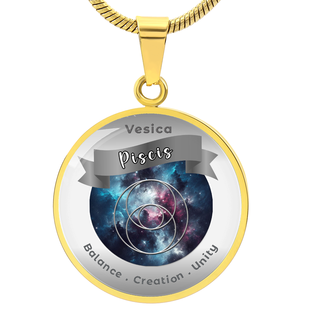 Vescica Piscis - Unity Creation Balance - Affirmation Necklace - More Than CharmsMore Than Charms