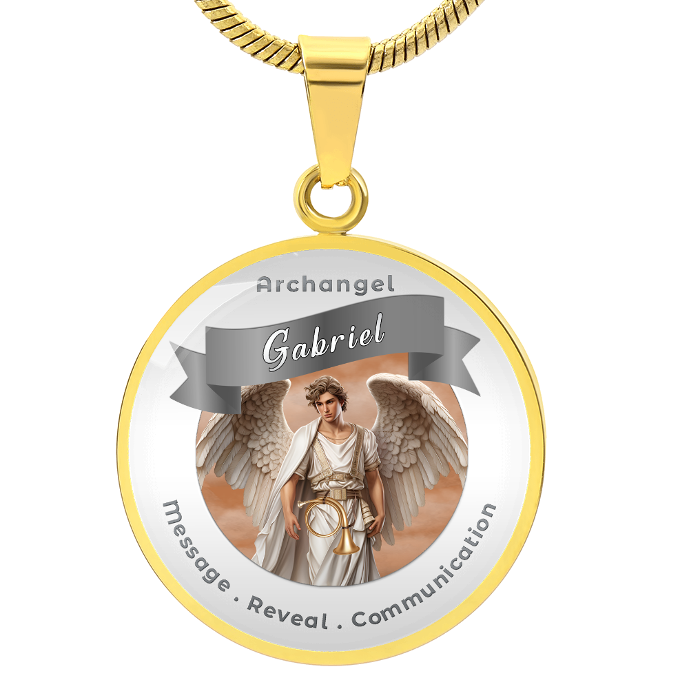 Archangel Gabriel - Affirmation Necklace For Messages, Revelation & Communication - More Than CharmsMore Than Charms