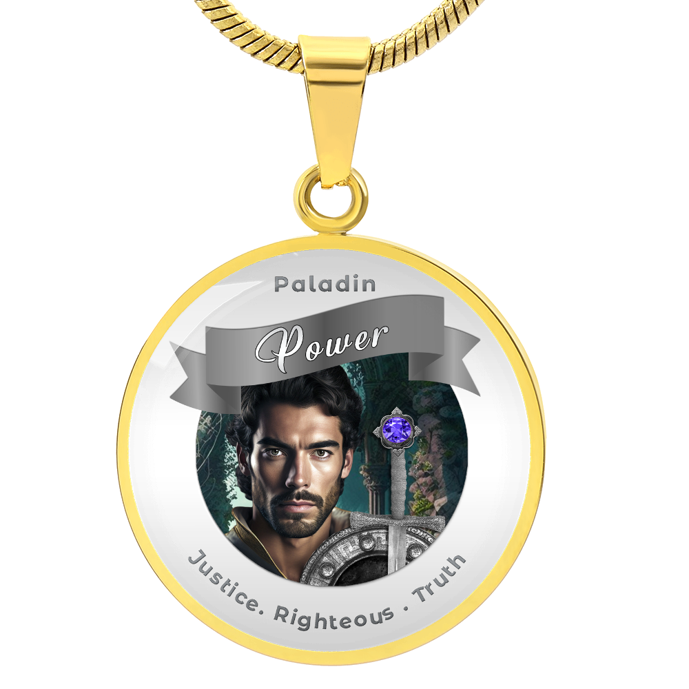 Paladin - RPG Fantasy Affirmation Necklace - More Than CharmsMore Than Charms