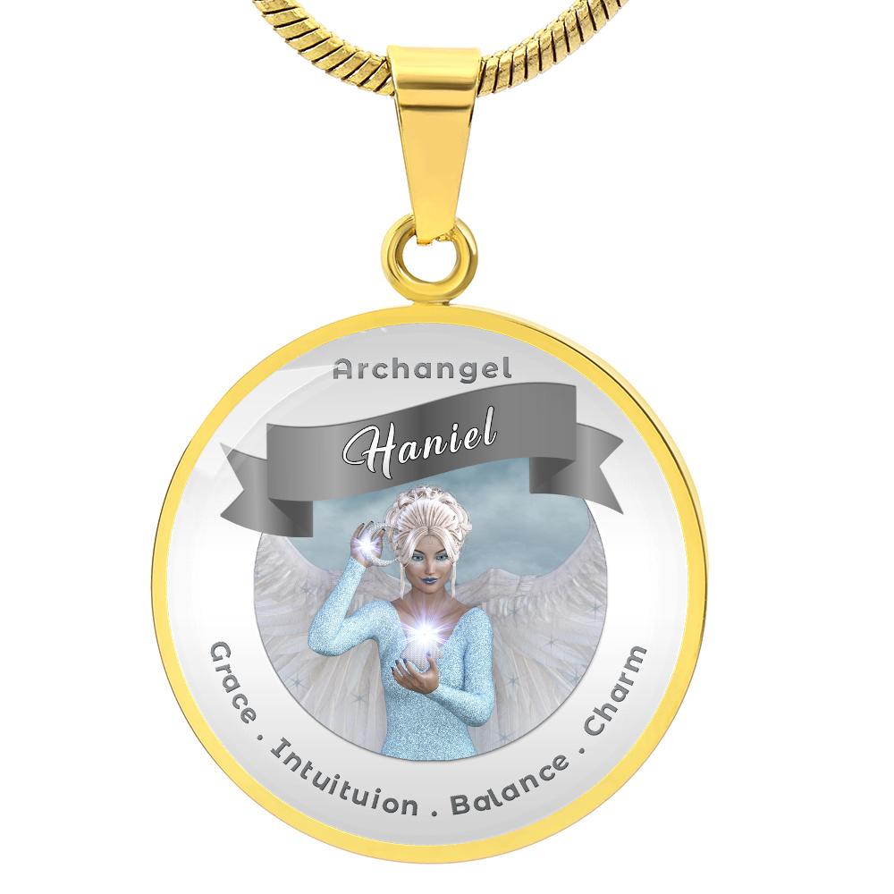 Archangel Haniel - Affirmation Necklace For Balance, Charm, Grace & Intuition - More Than CharmsMore Than Charms