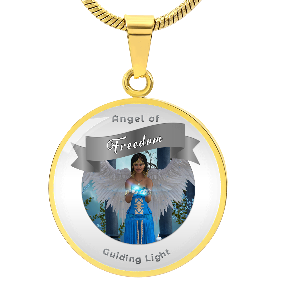 Freedom - Guardian Angel Affirmation Necklace - More Than CharmsMore Than Charms