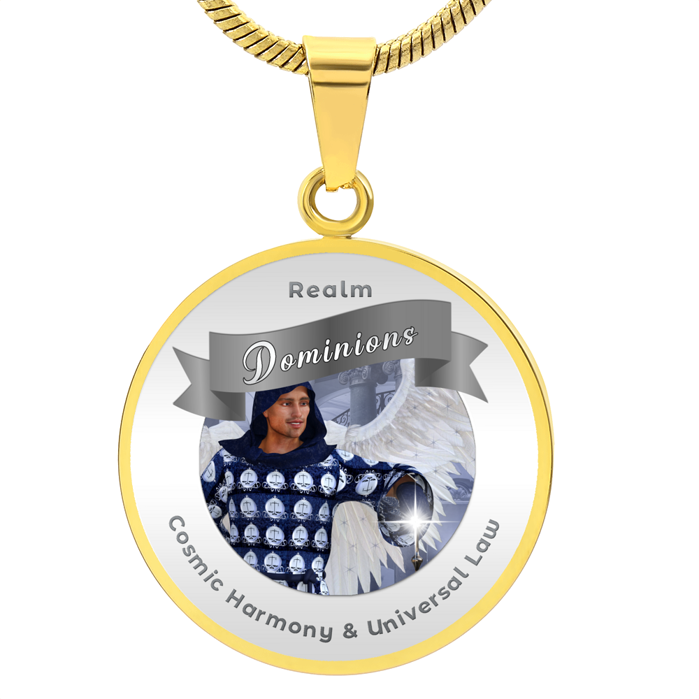 Dominions - Angelic Realm Affirmation Necklace For Cosmic Harmony & Universal Law - More Than CharmsMore Than Charms