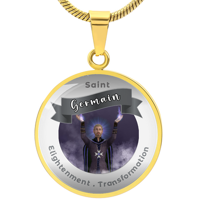 Saint Germain - Affirmation Necklace For Enlightenment & Transformation - More Than CharmsMore Than Charms