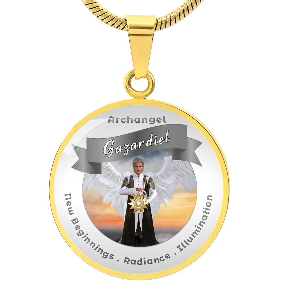 Archangel Gazadiel - Affirmation Necklace For New Beginnings, Radiance & Illumination- More Than CharmsMore Than Charms