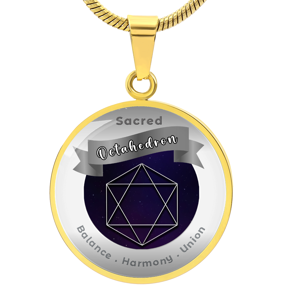 Octahedron - Balance Harmony Union - Affirmation Necklace - More Than CharmsMore Than Charms