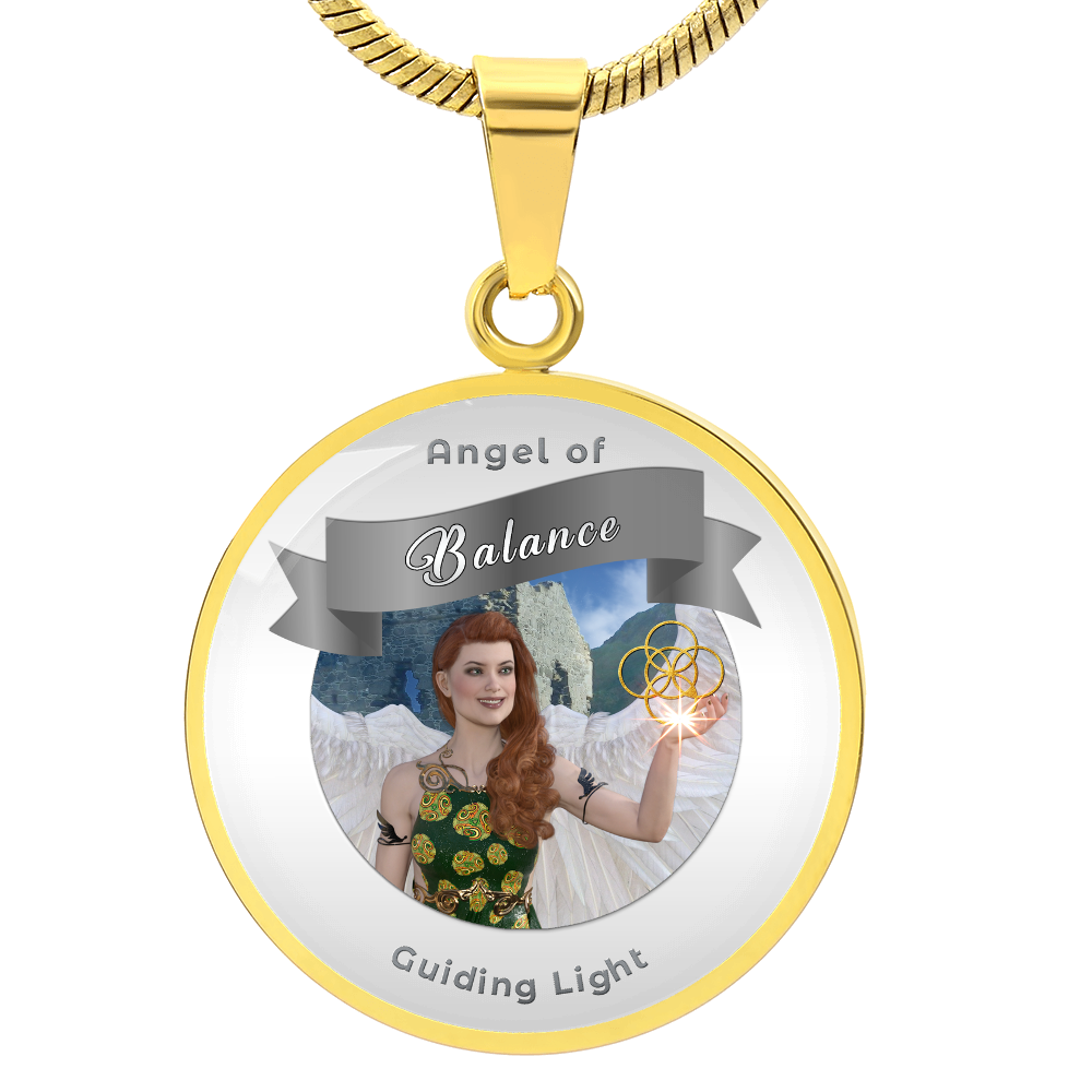 Balance - Guardian Angel Affirmation Necklace - More Than CharmsMore Than Charms