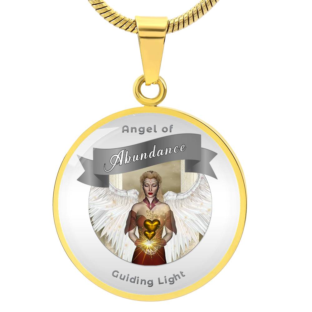 Abundance - Guardian Angel Affirmation Necklace - More Than CharmsMore Than Charms