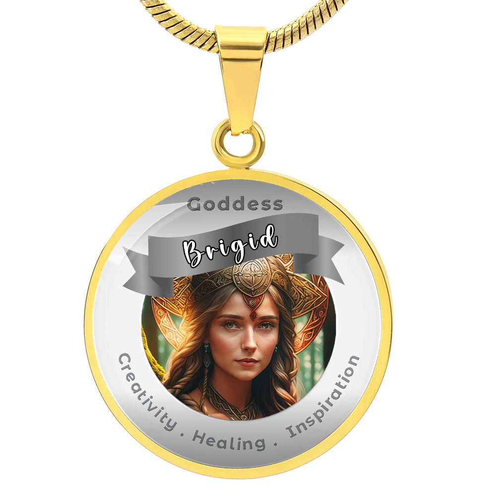 Brigid - Affirmation Pendant For Creativity . Healing . Inspiration -More Than CharmsMore Than Charms