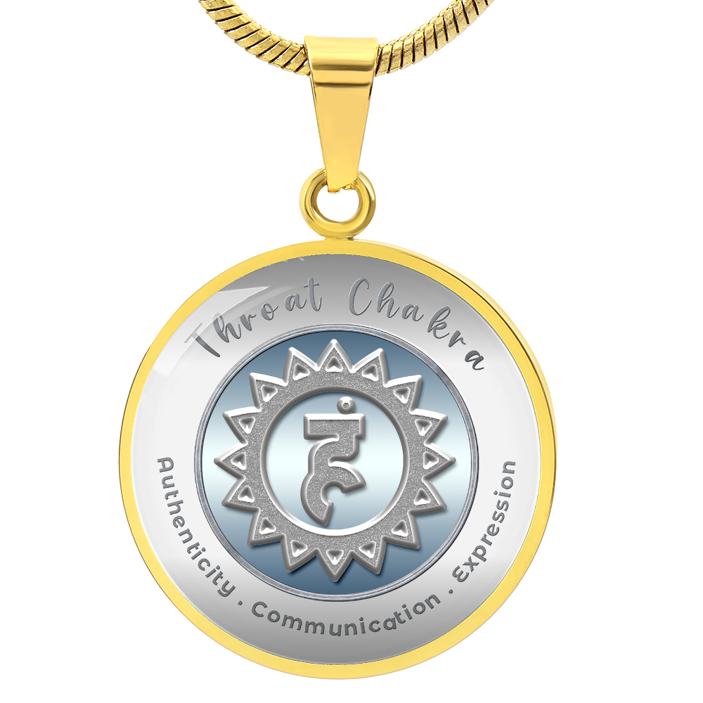 Throat Chakra - Communication Expression Authenticity - Affirmation Necklace - More Than CharmsMore Than Charms