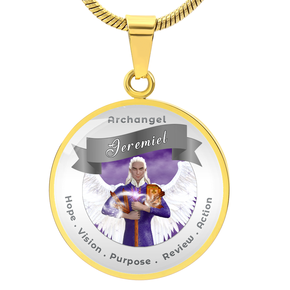 Archangel Jeremiel - Affirmation Necklace For Action, Hope, Purpose, Review & Visions - More Than CharmsMore Than Charms
