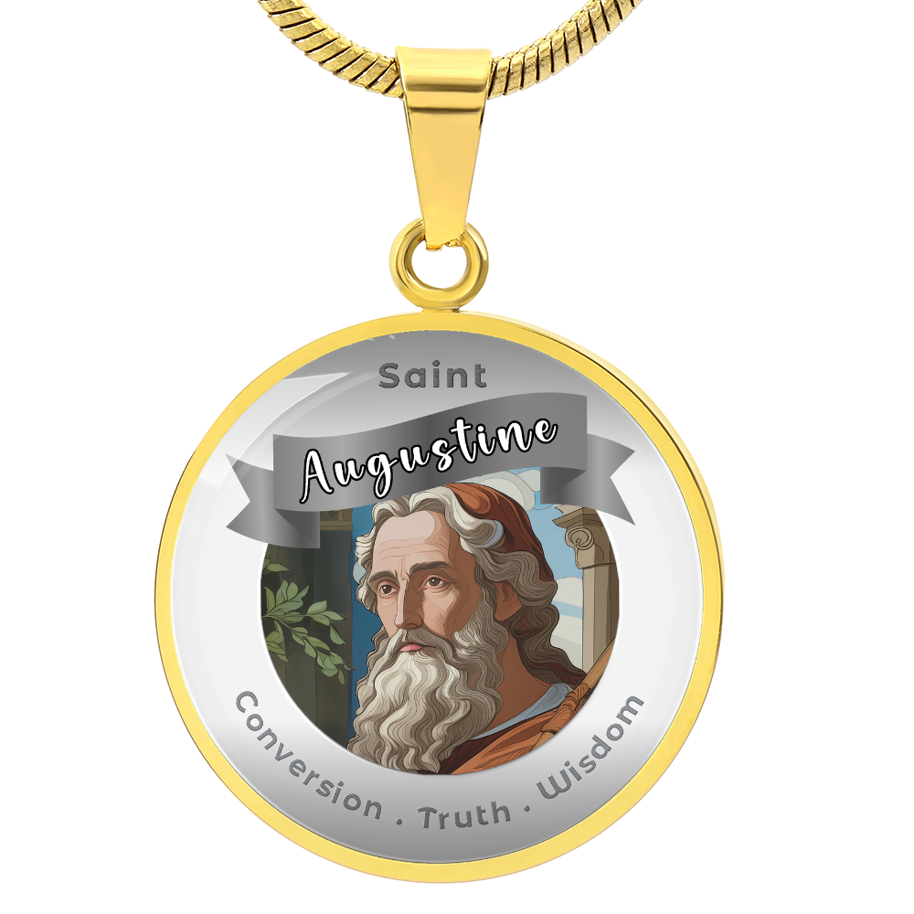 Saint Augustine - Affirmation Necklace - More Than CharmsMore Than Charms